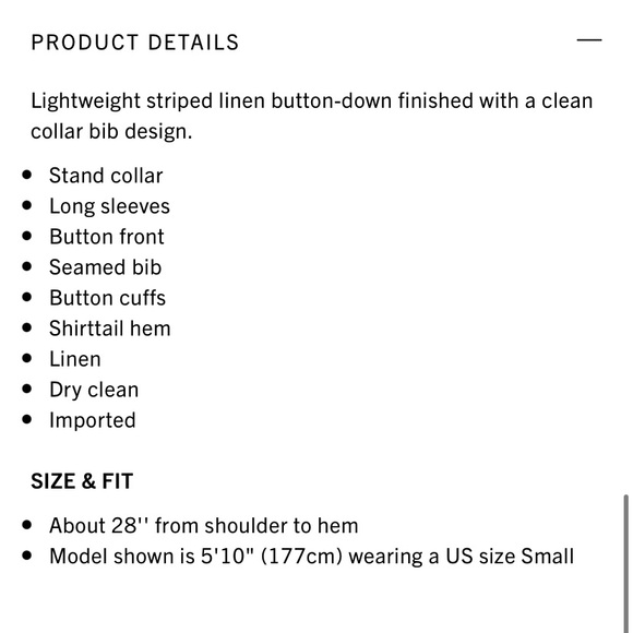 FRAME Striped Bib Linen Button-Down Shirt - Picture 8 of 8